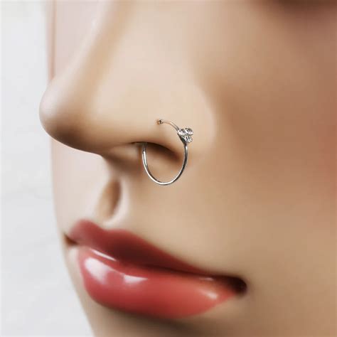 sparkle nose stud|sparkly nose stud ring.